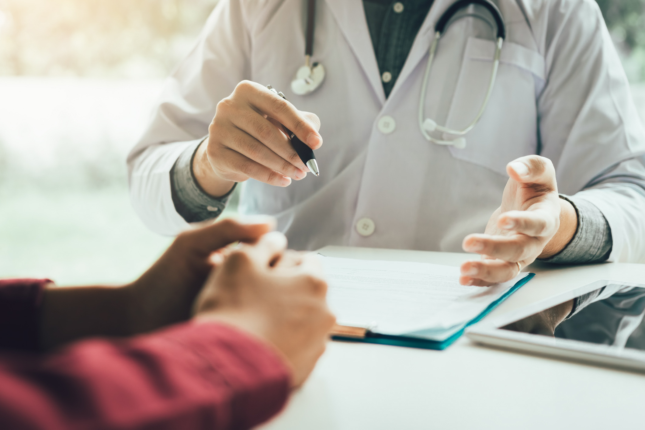 doctor with patient